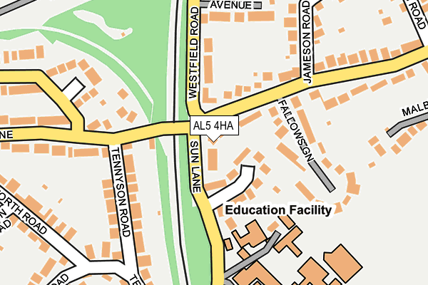 AL5 4HA map - OS OpenMap – Local (Ordnance Survey)