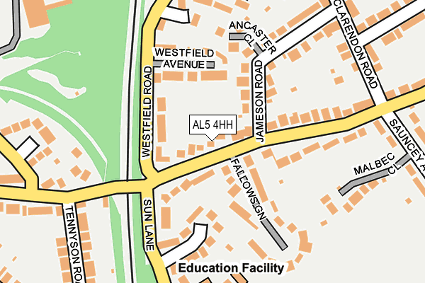 AL5 4HH map - OS OpenMap – Local (Ordnance Survey)