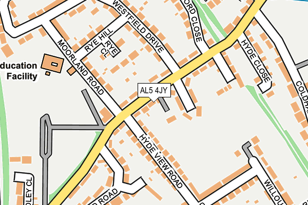AL5 4JY map - OS OpenMap – Local (Ordnance Survey)