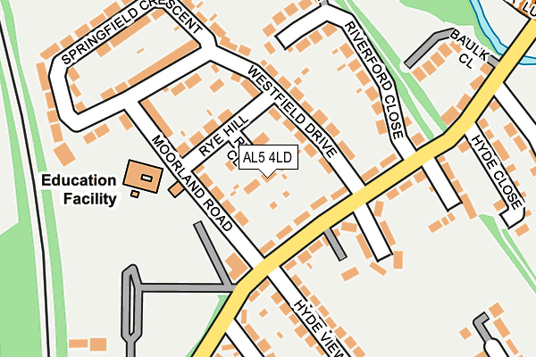 AL5 4LD map - OS OpenMap – Local (Ordnance Survey)