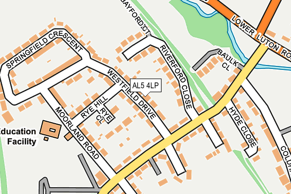 AL5 4LP map - OS OpenMap – Local (Ordnance Survey)