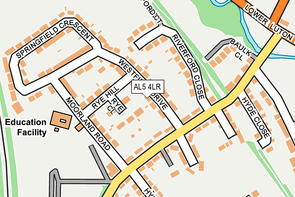 AL5 4LR map - OS OpenMap – Local (Ordnance Survey)