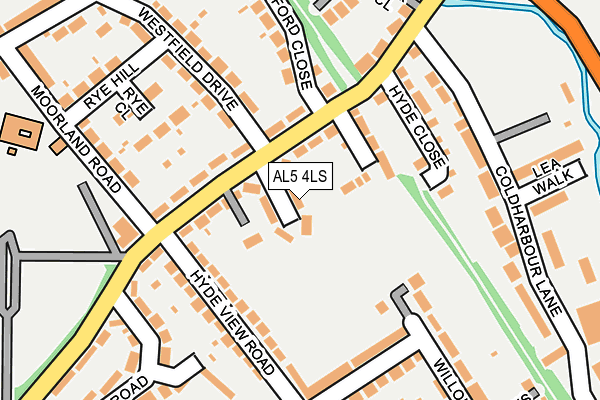 AL5 4LS map - OS OpenMap – Local (Ordnance Survey)