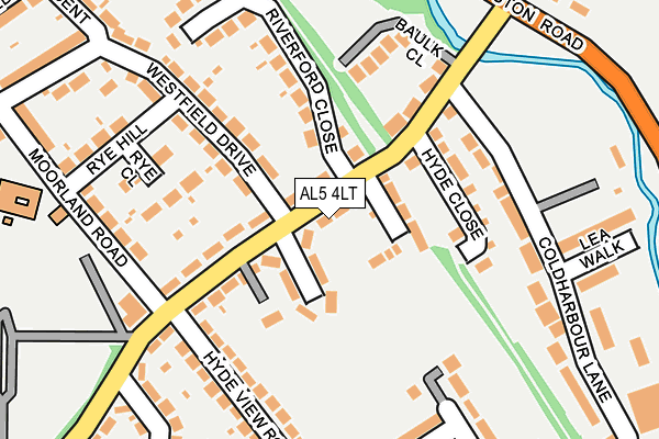 AL5 4LT map - OS OpenMap – Local (Ordnance Survey)