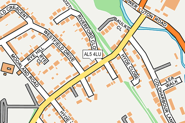 AL5 4LU map - OS OpenMap – Local (Ordnance Survey)