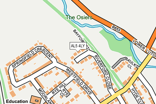 AL5 4LY map - OS OpenMap – Local (Ordnance Survey)