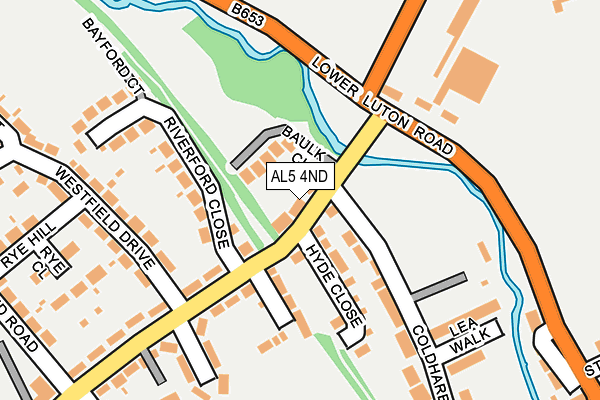 AL5 4ND map - OS OpenMap – Local (Ordnance Survey)