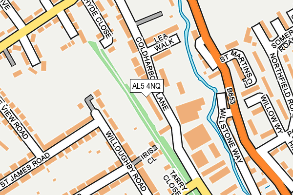 AL5 4NQ map - OS OpenMap – Local (Ordnance Survey)