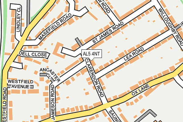 AL5 4NT map - OS OpenMap – Local (Ordnance Survey)