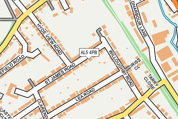 AL5 4PB map - OS OpenMap – Local (Ordnance Survey)