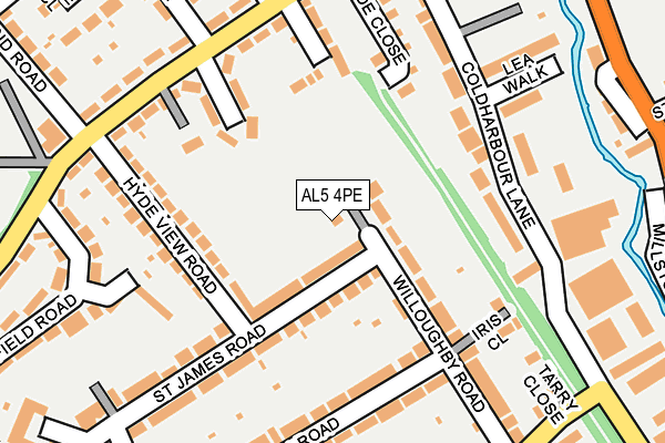 AL5 4PE map - OS OpenMap – Local (Ordnance Survey)