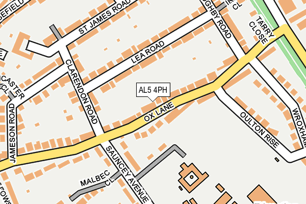AL5 4PH map - OS OpenMap – Local (Ordnance Survey)