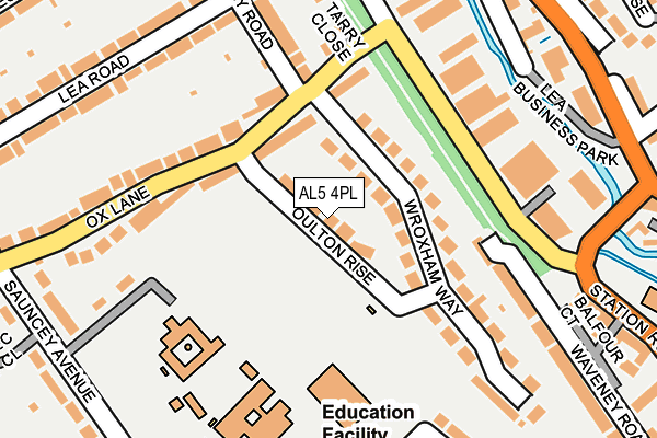 AL5 4PL map - OS OpenMap – Local (Ordnance Survey)