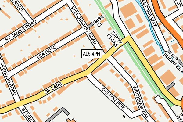 AL5 4PN map - OS OpenMap – Local (Ordnance Survey)