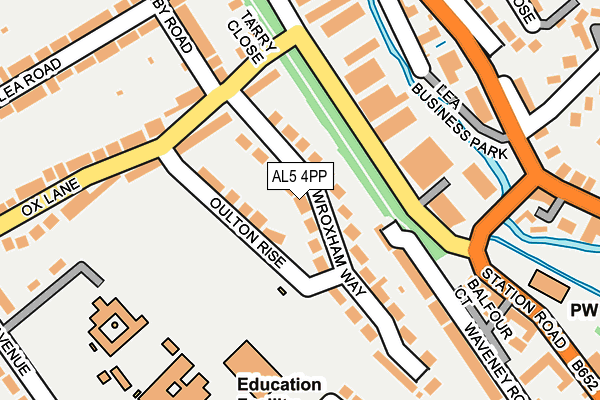 AL5 4PP map - OS OpenMap – Local (Ordnance Survey)