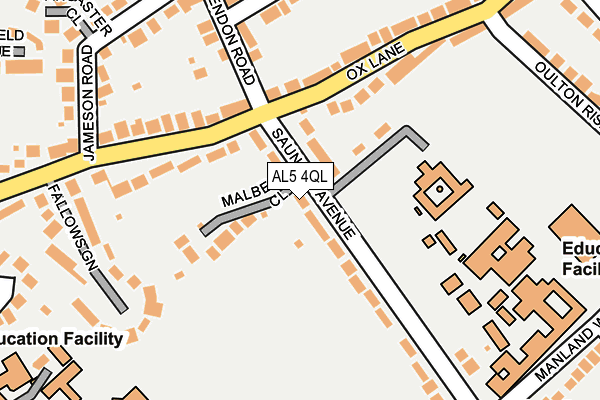 AL5 4QL map - OS OpenMap – Local (Ordnance Survey)