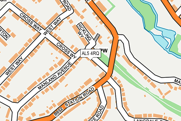 AL5 4RQ map - OS OpenMap – Local (Ordnance Survey)