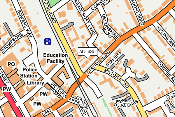 AL5 4SU map - OS OpenMap – Local (Ordnance Survey)