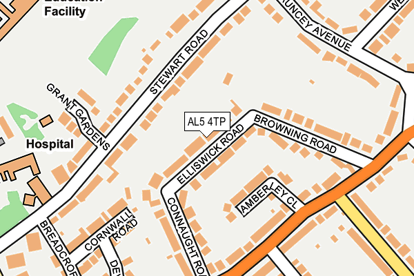 AL5 4TP map - OS OpenMap – Local (Ordnance Survey)