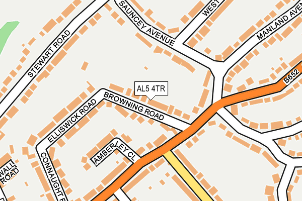 AL5 4TR map - OS OpenMap – Local (Ordnance Survey)