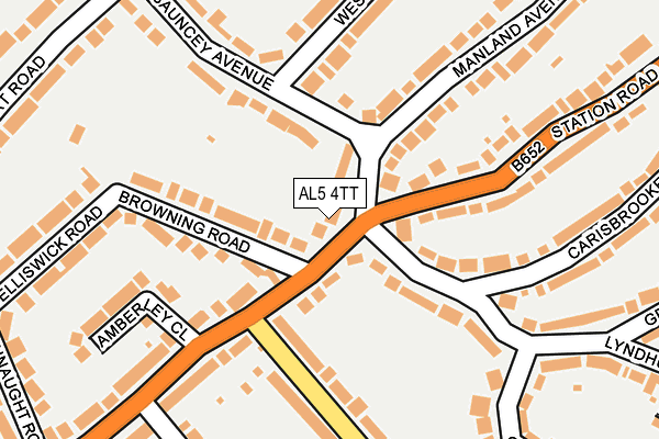 AL5 4TT map - OS OpenMap – Local (Ordnance Survey)