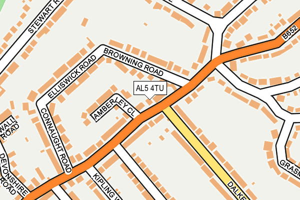 AL5 4TU map - OS OpenMap – Local (Ordnance Survey)