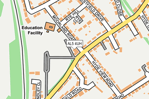 AL5 4UH map - OS OpenMap – Local (Ordnance Survey)