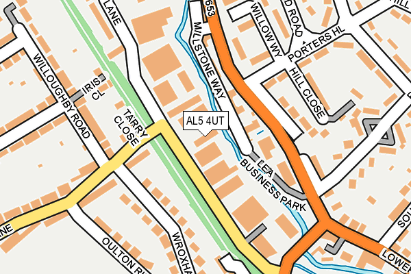 AL5 4UT map - OS OpenMap – Local (Ordnance Survey)