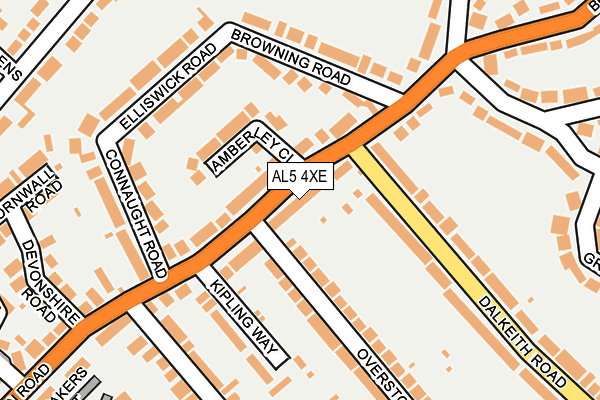 AL5 4XE map - OS OpenMap – Local (Ordnance Survey)