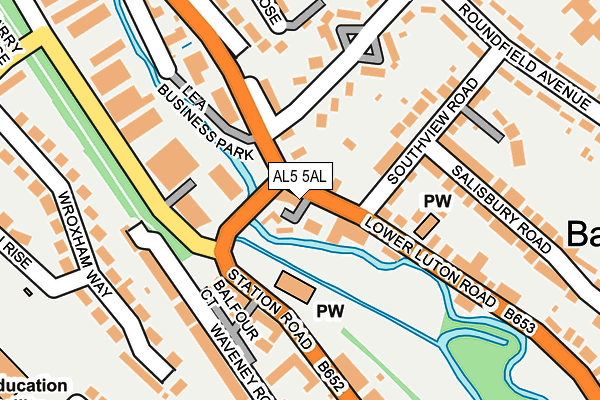 AL5 5AL map - OS OpenMap – Local (Ordnance Survey)