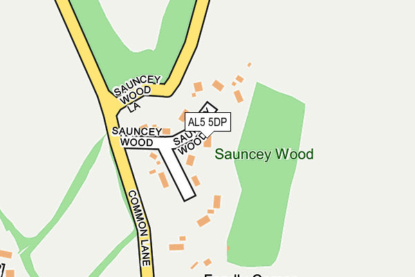 AL5 5DP map - OS OpenMap – Local (Ordnance Survey)