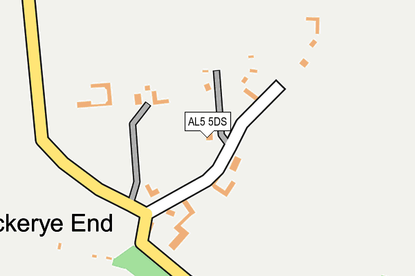 AL5 5DS map - OS OpenMap – Local (Ordnance Survey)