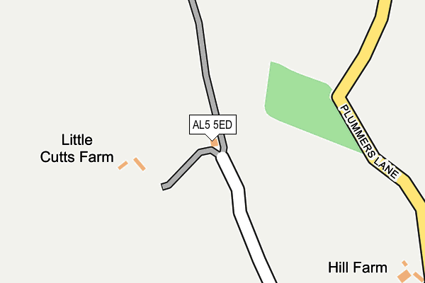 AL5 5ED map - OS OpenMap – Local (Ordnance Survey)
