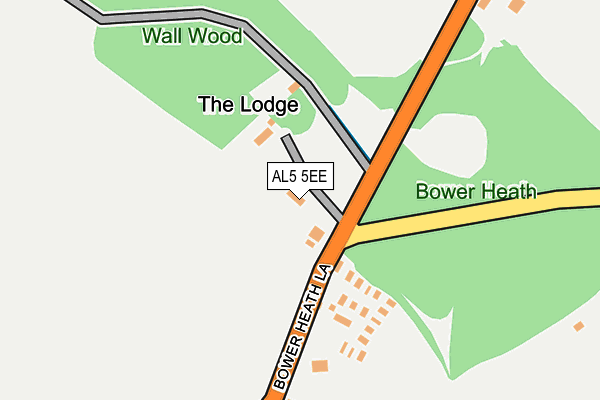 AL5 5EE map - OS OpenMap – Local (Ordnance Survey)