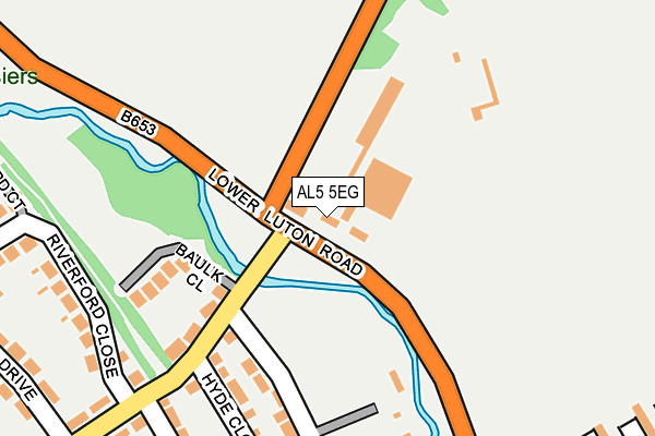 AL5 5EG map - OS OpenMap – Local (Ordnance Survey)