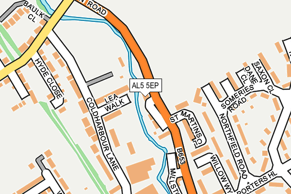 AL5 5EP map - OS OpenMap – Local (Ordnance Survey)