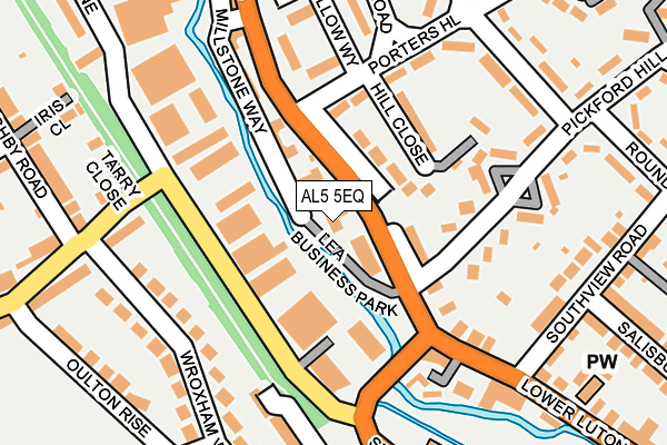 AL5 5EQ map - OS OpenMap – Local (Ordnance Survey)
