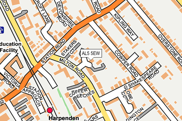 AL5 5EW map - OS OpenMap – Local (Ordnance Survey)