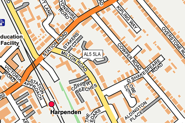 AL5 5LA map - OS OpenMap – Local (Ordnance Survey)