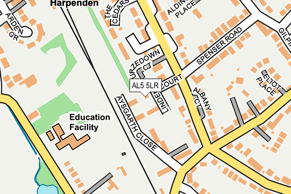 AL5 5LR map - OS OpenMap – Local (Ordnance Survey)
