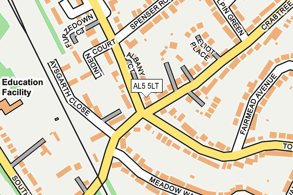 AL5 5LT map - OS OpenMap – Local (Ordnance Survey)