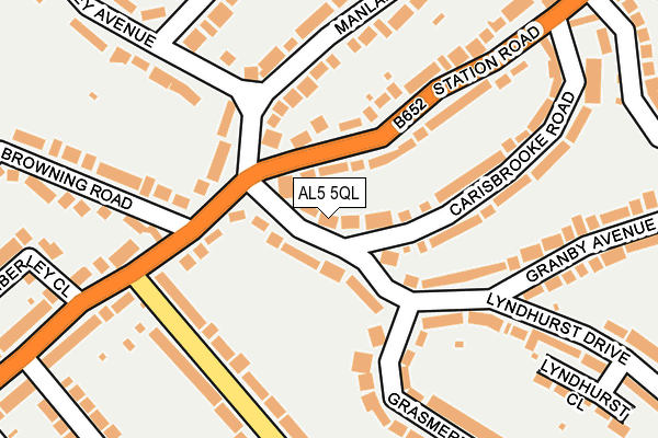 AL5 5QL map - OS OpenMap – Local (Ordnance Survey)
