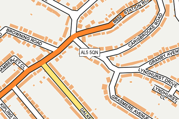 AL5 5QN map - OS OpenMap – Local (Ordnance Survey)