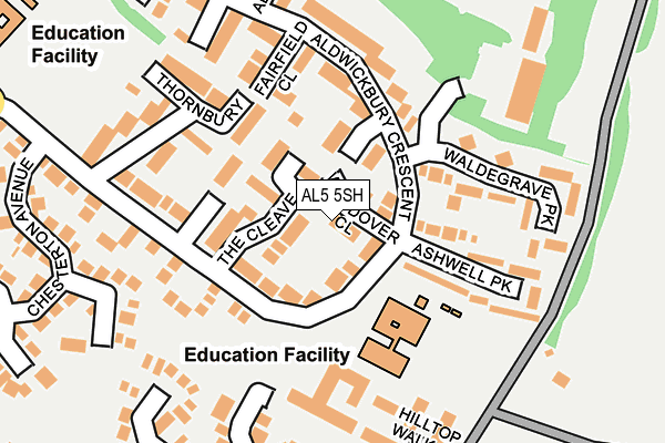 AL5 5SH map - OS OpenMap – Local (Ordnance Survey)