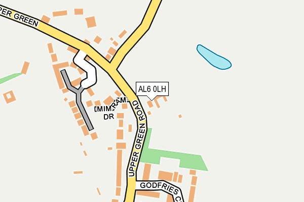 AL6 0LH map - OS OpenMap – Local (Ordnance Survey)