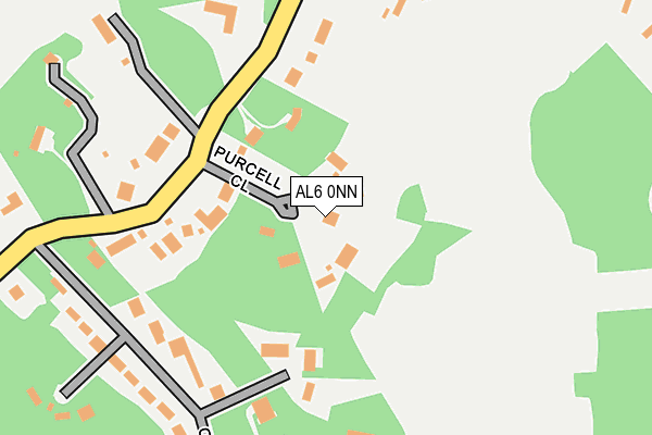 AL6 0NN map - OS OpenMap – Local (Ordnance Survey)