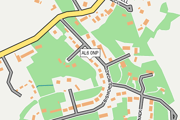 AL6 0NP map - OS OpenMap – Local (Ordnance Survey)