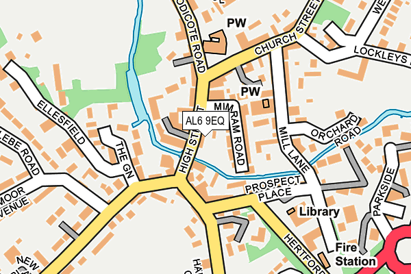 Map of TM WELWYN LIMITED at local scale