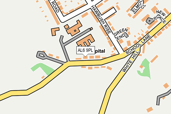 AL6 9PL map - OS OpenMap – Local (Ordnance Survey)