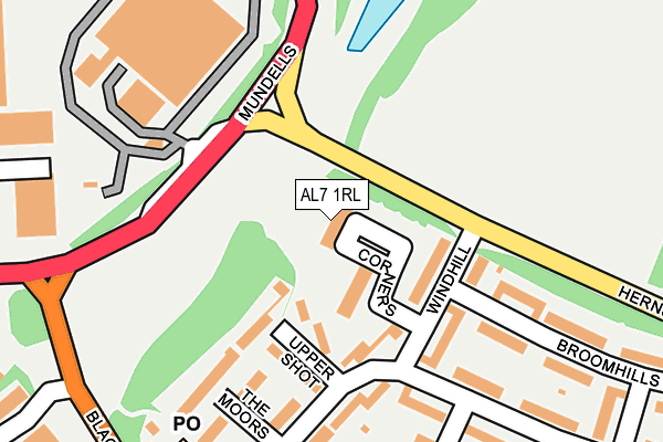 AL7 1RL map - OS OpenMap – Local (Ordnance Survey)